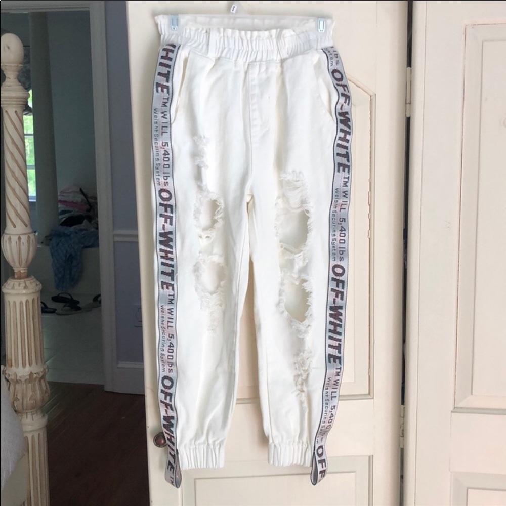 OFF-White high waisted jeans